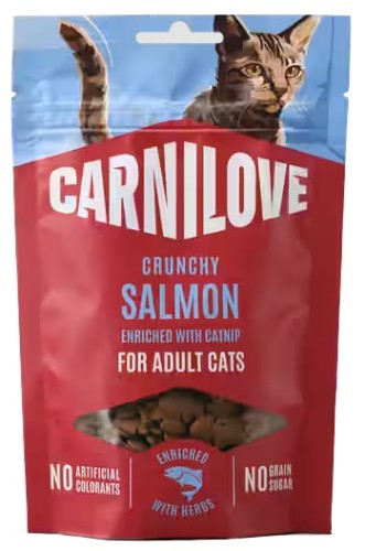Przejdź do produktu Carnilove Cat Crunchy Snack Salmon 50g – przysmak dla kota