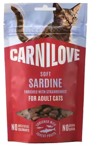 Przejdź do produktu Carnilove Cat Soft Snack Sardine 50g – przysmak dla kota
