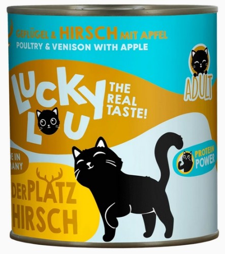 Przejdź do produktu Lucky Lou Lifestage Adult Drób i jeleń puszka 800g – karma mokra dla kota