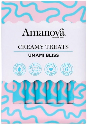 Przejdź do produktu Amanova Cat Creamy Treats Umami Bliss Chicken & Katsuobushi - kurczak i katsuobushi 6x15g – przysmak dla kota