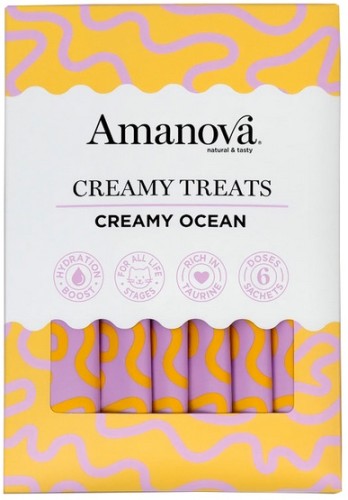 Przejdź do produktu Amanova Cat Creamy Treats Creamy Ocean Tuna & Goat milk - tuńczyk i mleko kozy 6x15g – przysmak dla kota