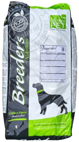 Przejdź do produktu Primordial Breeders Dog Grain Free Adult Buffalo & Mackerel – Bawół i Makrela 20kg – karma sucha dla psa