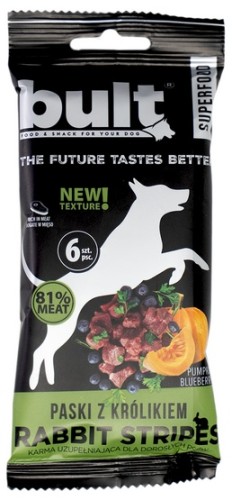 Przejdź do produktu Bult Superfood Tasty Stripes Paski z królikiem 60g – przysmak dla psa