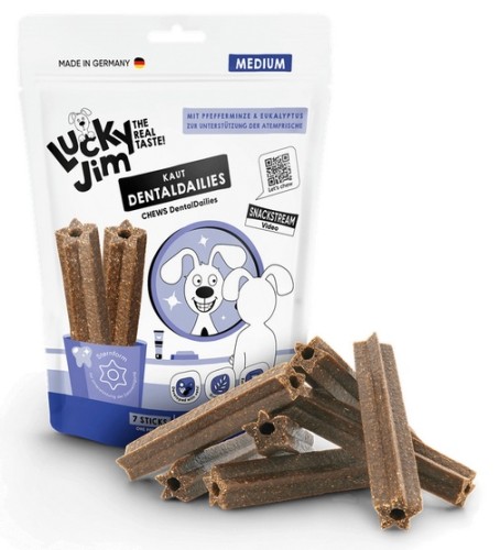 Przejdź do produktu Lucky Jim DeltalDailies Medium 250g – przysmak dla psa