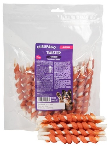 Przejdź do produktu Chrup&Go Przysmak dla psa Twister z królikiem 500g – przysmak dla psa