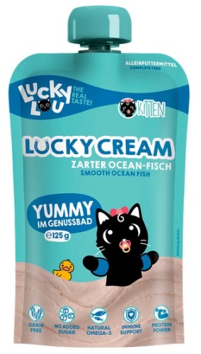 Przejdź do produktu Lucky Lou Lucky Cream Kitten Ryby oceaniczne 125g – karma mokra dla kota
