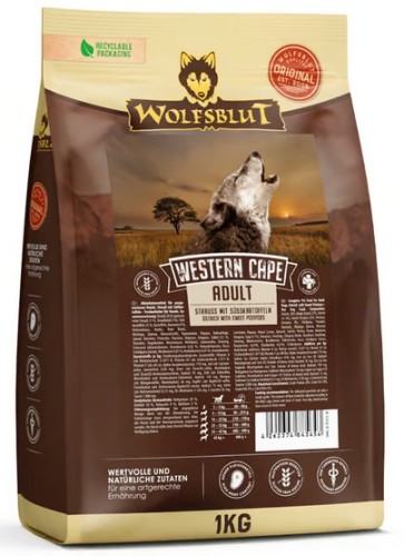 Przejdź do produktu Wolfsblut Dog Western Cape Adult - struś i bataty 1kg – karma sucha dla psa