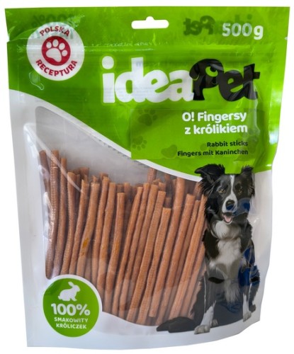 Przejdź do produktu IdeaPet O! Fingersy z królikiem 500g – przysmak dla psa