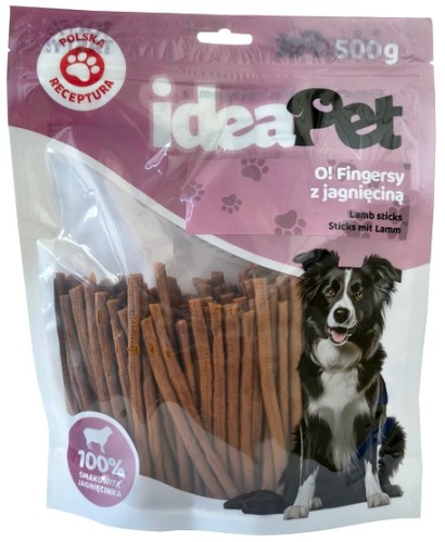 Przejdź do produktu IdeaPet O! Fingersy z jagnięciną 500g – przysmak dla psa
