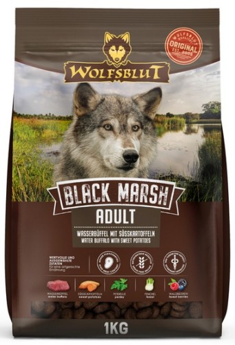 Przejdź do produktu Wolfsblut Dog Black Marsh Adult - bawół i bataty 1kg – karma sucha dla psa