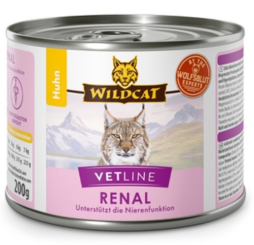 Przejdź do produktu Wildcat VetLine Renal Kurczak puszka 200g – karma weterynaryjna dla kota