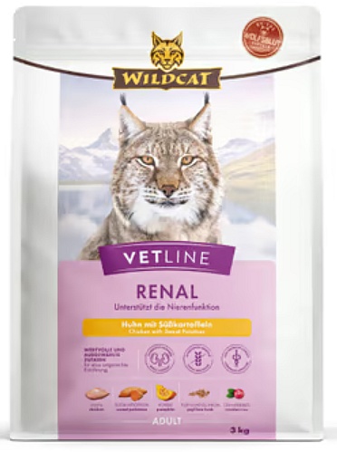 Przejdź do produktu Wildcat VetLine Renal Kurczak 3kg – karma weterynaryjna dla kota