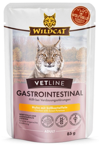 Przejdź do produktu Wildcat VetLine Gastrointestinal Kurczak puszka 200g – karma weterynaryjna dla kota