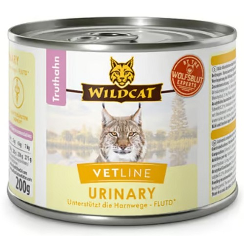 Przejdź do produktu Wildcat VetLine Urinary Indyk puszka 200g – karma weterynaryjna dla kota