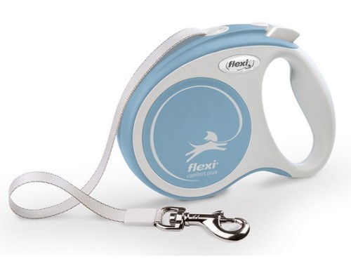 Przejdź do produktu Flexi New Comfort Plus Smycz taśma XS 3m jasnoniebieski