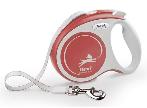 Przejdź do produktu Flexi New Comfort Plus Smycz taśma XS 3m jasnoczerwona