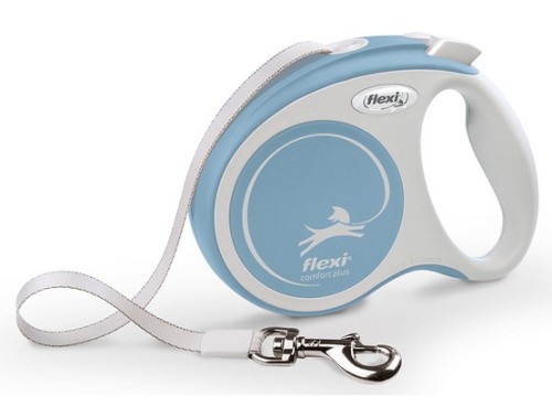 Przejdź do produktu Flexi New Comfort Plus Smycz taśma S 5m jasnoniebieska