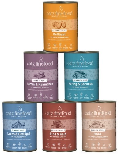 Przejdź do produktu Catz Finefood Classic Collection I puszki multipack 6x400g - karma mokra dla kota