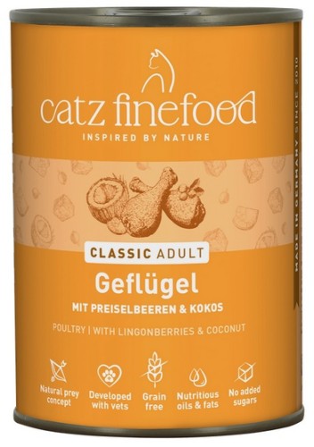 Przejdź do produktu Catz Finefood Classic Drób (N.03) puszka 400g - karma mokra dla kota