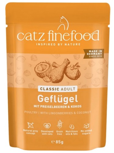 Przejdź do produktu Catz Finefood Classic Drób (N.03) saszetka 85g - karma mokra dla kota