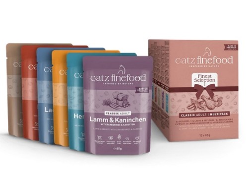 Przejdź do produktu Catz Finefood Classic Finest Selection I saszetki multipack 12x85g - karma mokra dla kota