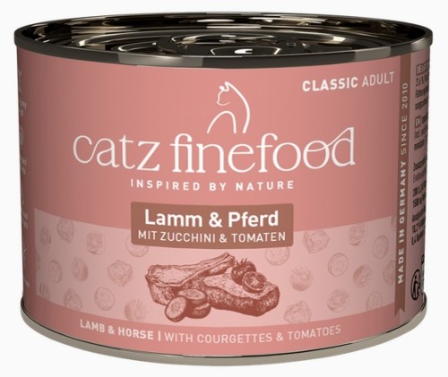 Przejdź do produktu Catz Finefood Classic Jagnięcina i Konina (N.19) puszka 200g - karma mokra dla kota