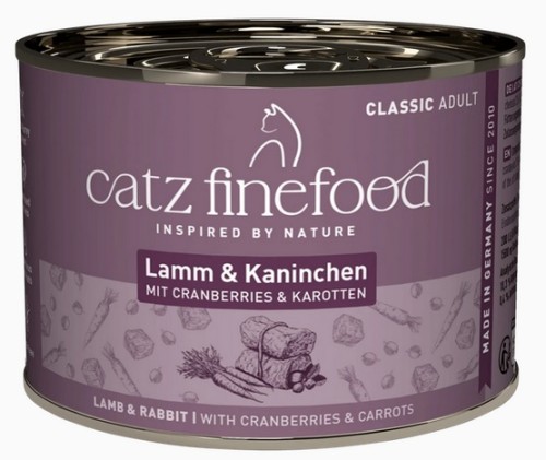 Przejdź do produktu Catz Finefood Classic Jagnięcina i Królik (N.11) puszka 200g - karma mokra dla kota