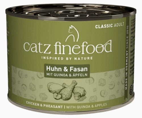 Przejdź do produktu Catz Finefood Classic Kurczak i Bażant (N.15) puszka 200g - karma mokra dla kota