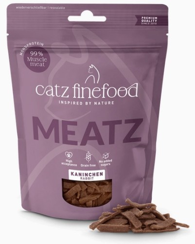 Przejdź do produktu Catz Finefood Meatz Królik (N.11) 45g - monobiałkowy przysmak dla kota