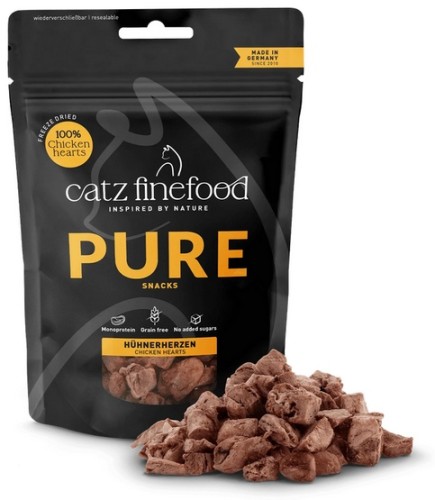 Przejdź do produktu Catz Finefood Pure (Purrrrly N.103) Serca kurczaka 35g – monobiałkowy przysmak dla kota