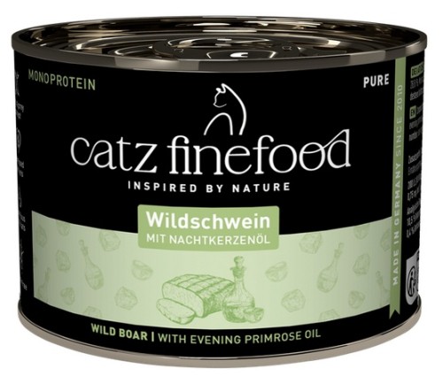 Przejdź do produktu Catz Finefood Pure Dzik (Purrrr N.109) puszka 200g - karma mokra dla kota