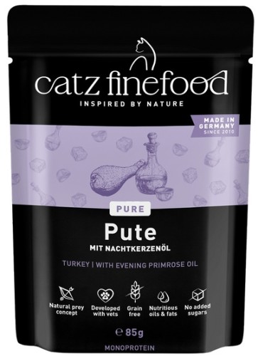 Przejdź do produktu Catz Finefood Pure Indyk (Purrrr N.117) saszetka 85g - monobiałkowa karma mokra dla kota