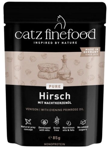 Przejdź do produktu Catz Finefood Pure Jeleń (Purrr N.121) saszetka 85g - monobiałkowa karma mokra dla kota