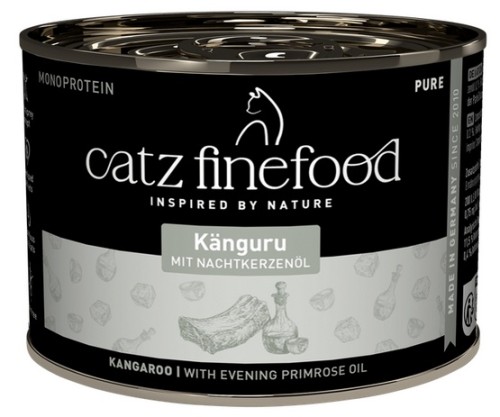 Przejdź do produktu Catz Finefood Pure Kangur (Purrrr N.107) puszka 200g - monobiałkowa karma mokra dla kota