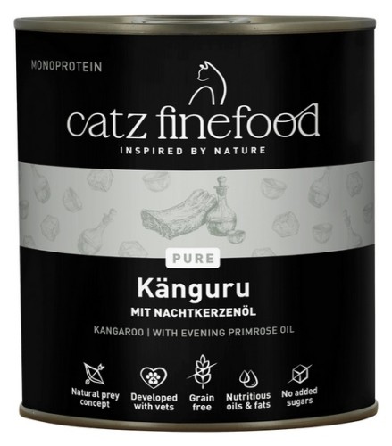 Przejdź do produktu Catz Finefood Pure Kangur (Purrrr N.107) puszka 800g - monobiałkowa karma mokra dla kota