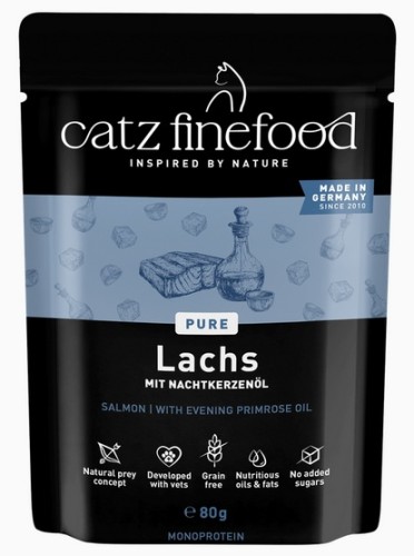 Przejdź do produktu Catz Finefood Pure Łosoś (Purrrr N.105) saszetka 80g - karma mokra dla kota