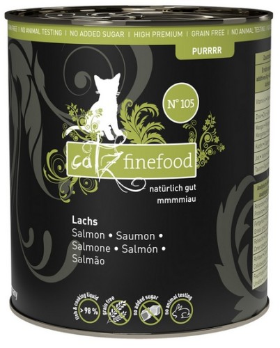 Przejdź do produktu Catz Finefood Purrrr N.105 Łosoś puszka 750g - karma mokra dla kota