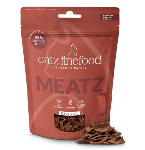 Przejdź do produktu Catz Finefood Meatz N.05 Cielęcina 45g - monobiałkowy przysmak dla kota