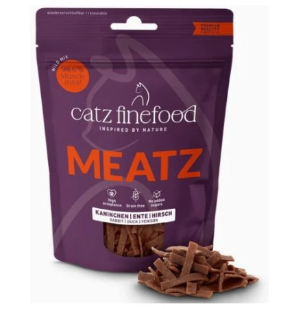 Catz Finefood Meatz Wild Mix - królik, kaczka, jeleń 45g 2.png